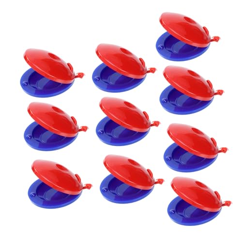 Toddmomy 10 Stück Teiliges Percussion Kleine Kastagnetten Musikinstrumente Umweltfreundlich Spielerisch Rhythmus Fördern für Junge Mädchen und Jungen von Toddmomy