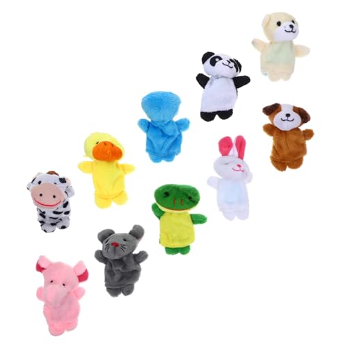 Toddmomy 10 Stück Teiliges Plüsch Fingerpuppen für Niedliche Cartoon Tierfiguren Fördert Feinmotorik und Sensorisches Lernen für Kindergarten Eltern Junge Mädchen aktivitäten und von Toddmomy