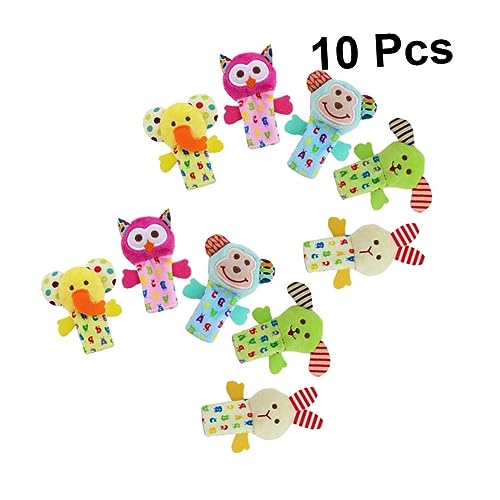 Toddmomy 10 Stück Teiliges Plüsch Tier Fingerpuppen Set Weiche Finger Pädagogisch für Kleinkinder Kindergarten Interaktives Tier Doll Storytelling von Toddmomy