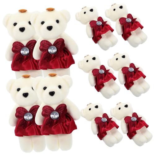 Toddmomy 10 Stück Teiliges Plüschbär für Hochzeiten und Valentinstag Süße Dekorative Bärenpuppen für Blumensträuße Autos und Hochwertige Stofftiere für Brautpaare und Feiern Toddmomy 10 Stück Teiliges Plüschbär für Hochzeiten und Valentinstag Süße Dekorative Bärenpuppen für Blumensträuße Autos und Hochwertige Stofftiere für Brautpaare und Feiern von Toddmomy