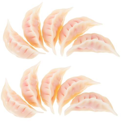 Toddmomy 10 Stück Teiliges Realistische Simulation Dumpling Modelle aus Robustem Lebensechte Gefälschte Lebensmittel Dekoration Leicht und Verschleißfest als Küchen Deko und Foto Toddmomy 10 Stück Teiliges Realistische Simulation Dumpling Modelle aus Robustem Lebensechte Gefälschte Lebensmittel Dekoration Leicht und Verschleißfest als Küchen Deko und Foto von Toddmomy