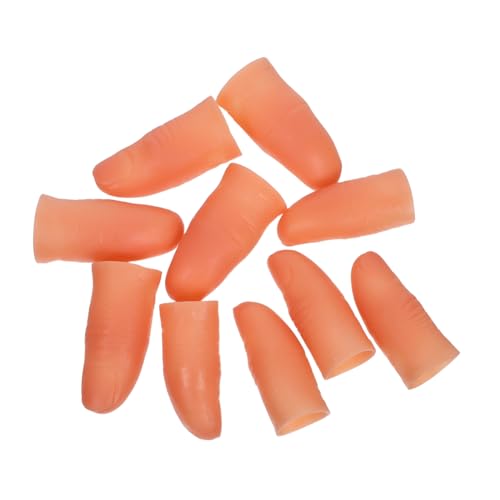 Toddmomy 10 Stück Teiliges Set Magischer Finger Requisiten aus Kunststoff mit Naturnagel Simulation Realistische Farbe und Falten für Party Tricks und Übung im Nageldesign Toddmomy 10 Stück Teiliges Set Magischer Finger Requisiten aus Kunststoff mit Naturnagel Simulation Realistische Farbe und Falten für Party Tricks und Übung im Nageldesign von Toddmomy