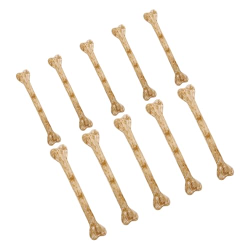 Toddmomy 10 Stücke Knochen Ornamente Knochen Halloween Knochen Requisiten Knochen Decor Skelette Knochen Halloween Kunststoff von Toddmomy