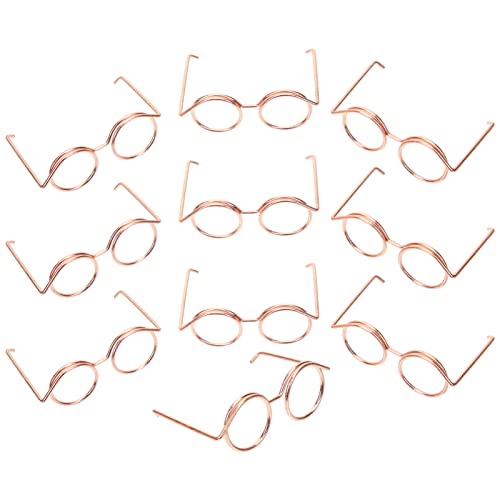 Toddmomy 10 Stücke Metall Puppe Brille Mini Draht Rand Puppe Brillen Miniatur Brillen Puppen Zum Verkleiden Spielzeug Roségold Toddmomy 10 Stücke Metall Puppe Brille Mini Draht Rand Puppe Brillen Miniatur Brillen Puppen Zum Verkleiden Spielzeug Roségold von Toddmomy