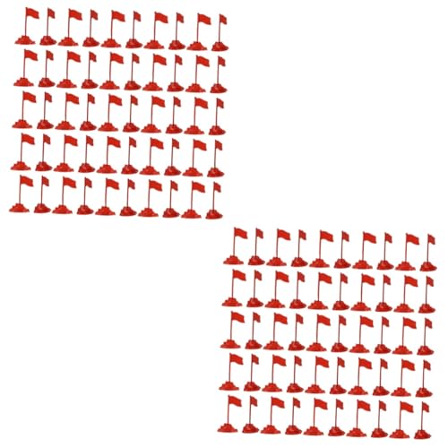 Toddmomy 100 Sätze Sandtisch Rote Fahne Rote Flagge Spielzeug Rot Markierungsfähnchen Aus Kunststoff Miniatur-tischfahne Miniatur-flaggenfiguren DIY Schreibtisch Rennflagge Plastik von Toddmomy