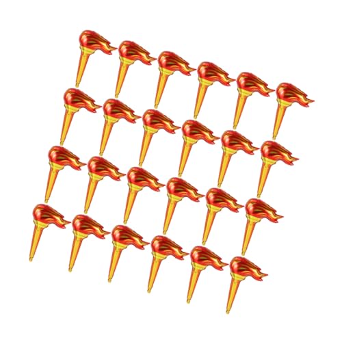 Toddmomy 100 Stück Aufblasbare Feuerfackeln mit Flammen design Große Torch Ballons für Party deko und Sport event Requisiten für Gruppeneinsatz und Sportveranstaltungen von Toddmomy