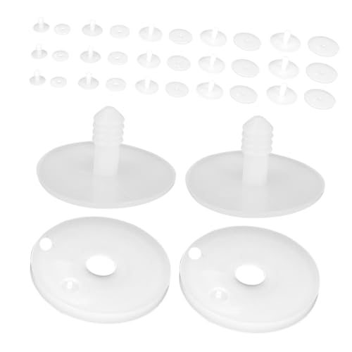 Toddmomy 100 Stück DIY Puppengelenke Kunststoff Gelenkverbinder Bewegliche Skelettteile für Stofftiere Bären Puppen Zubehör Vielseitig für Handgemachte Figuren von Toddmomy