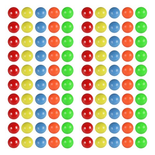 Toddmomy 100 Stück Ersatzkugeln, Spielkugeln, aus Kunststoff, für hungrige Nilpferde, Froschspiel, chinesische Damen, 15 mm Toddmomy 100 Stück Ersatzkugeln, Spielkugeln, aus Kunststoff, für hungrige Nilpferde, Froschspiel, chinesische Damen, 15 mm von Toddmomy