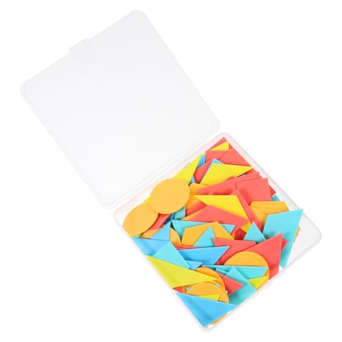Toddmomy 100 Stück Geometrisches Lernspielzeug mit Pädagogische Geometrische Formen für Eltern und Erzieher Fördert Mathematische und Formenerkennung von Toddmomy
