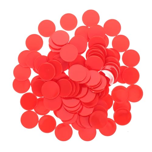 Toddmomy Kleine Zählchips 100 Stück Kunststoff Lernspiel Marker Blanko Spielsteine für Kinder Party und Klassenspiele zum Zählen und Sortieren von Toddmomy