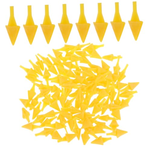 Toddmomy 100 Stück Kleines Gelbes Hühnermaul DIY Tiervogel-kükenschnabel Entenkükenschnabel Sicherheitsschnäbel Bastelmund Puppenschnabel Plüsch-hühnerschnabel Eulenschnabel Yellow Plastik von Toddmomy