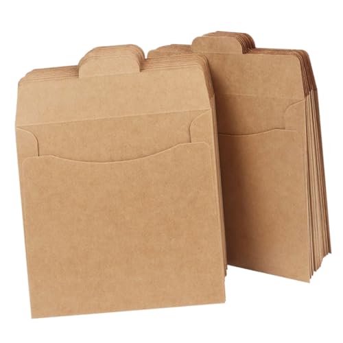 Toddmomy 100 Stück Kraftpapier Cd Hüllen für Cd DVD Aufbewahrung Braune Kartonverpackung für Elegante Präsentation und Sichere Lagerung Toddmomy 100 Stück Kraftpapier Cd Hüllen für Cd DVD Aufbewahrung Braune Kartonverpackung für Elegante Präsentation und Sichere Lagerung von Toddmomy