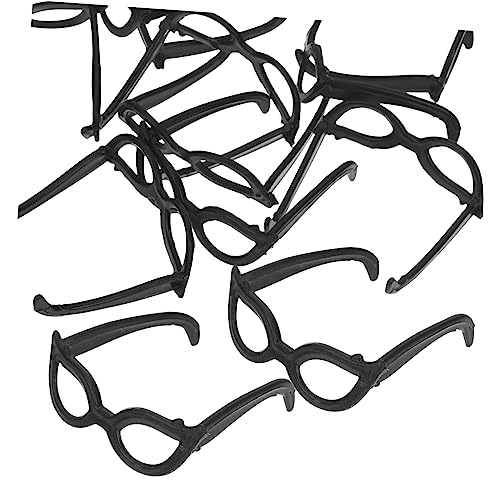 Toddmomy 100 Stück Mini-Brillenspielzeug für Gläser Mein Puppe hoch winzige Brille Miniaturbrille Brille Plastik Black Toddmomy 100 Stück Mini-Brillenspielzeug für Gläser Mein Puppe hoch winzige Brille Miniaturbrille Brille Plastik Black von Toddmomy