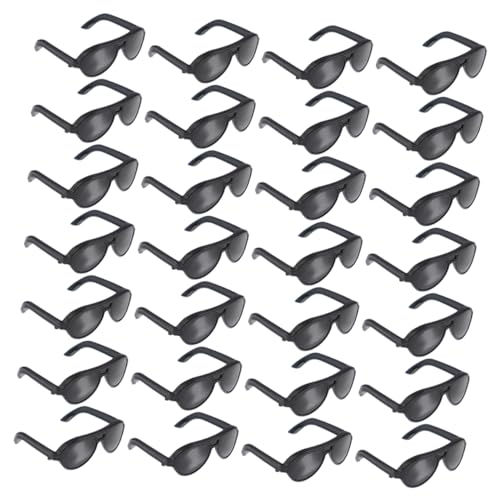 Toddmomy 100 Stück Mini Sonnenbrillen für Puppen Schwarz Puppenzubehör Accessoires für Rollenspiele und Kreative Bastelprojekte Leicht und Verarbeitet Macht Jede Puppe und Cool von Toddmomy
