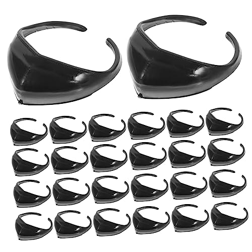 Toddmomy 100 Stück Mini -puppenmaske Mädchen Für Zubehör Klein Miniatur Minimasken Zur Dekoration Puppenbastelmasken Winzige Maske Black Plastik von Toddmomy