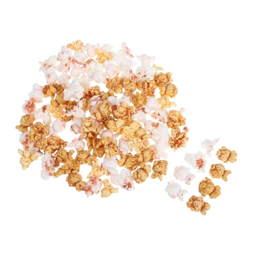 Toddmomy 100 Stück Miniatur Kunstpopcorn Deko Realistisches Faux Popcorn für Schmuck DIY Ohrringe Kreative Bastelprojekte Sicher und Geruchlos von Toddmomy