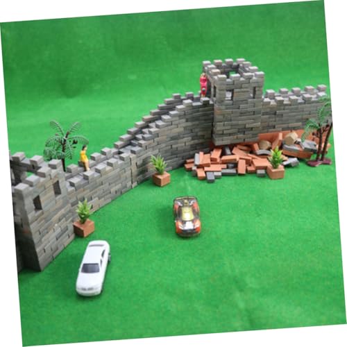Toddmomy 100 Stück Miniatur Ziegelsteine Modell Glatte Kleine Klinkersteine für Micro Landschaft Wiederverwendbare Bausteine für Sandtisch Architektur Puppenhaus und Gartendekoration von Toddmomy