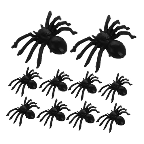 Toddmomy 100 Stück Realistische Halloween Plastikspinnen Kleine Schwarze Deko Spinnen Detailgetreue Scherzartikel für Halloween Party Leicht Tragbar Vielseitig Einsetzbar für Gruselige von Toddmomy