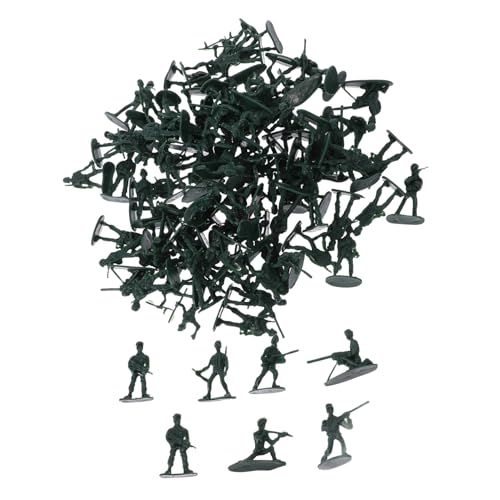Toddmomy 100 Stück Teiliges Mini Soldaten Figuren Realistische Miniatur Soldat Spielfiguren Vielseitig Einsetzbar als Dekoration für Sammler und Ausstellungen Grün von Toddmomy