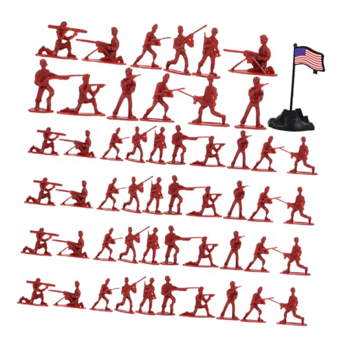 Toddmomy 100 Stück Teiliges Set Mini Militärfiguren aus Detailreiche Miniatur Soldaten Modelle für Sandtisch Langlebig Wetterbeständig Kompakt für Modellbau von Toddmomy