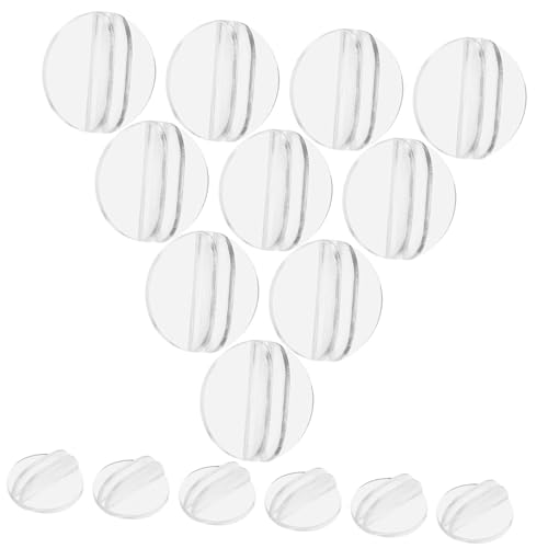 Toddmomy 100 Stück Teiliges Transparente Runde Spielkartenhalter aus Resin und Kunststoff Stabile Tischkartenständer mit Rundem Boden rutschfest als Platzkartenhalter für Büro und von Toddmomy