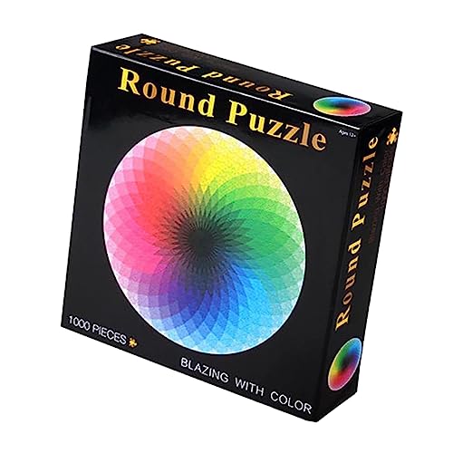 Toddmomy 1000Stücke Teile Rundes Puzzle Buntes Lernspielzeug für und Hochwertiges Puzzle aus Langlebigem Material als für Kreative Köpfe Toddmomy 1000Stücke Teile Rundes Puzzle Buntes Lernspielzeug für und Hochwertiges Puzzle aus Langlebigem Material als für Kreative Köpfe von Toddmomy