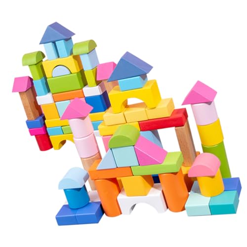 Toddmomy 100Stücke Geometrische Bauklötze Holzspielzeug für Lernspielzeug Räumlichen Wahrnehmung Sicher und für Jungen und Mädchen Toddmomy 100Stücke Geometrische Bauklötze Holzspielzeug für Lernspielzeug Räumlichen Wahrnehmung Sicher und für Jungen und Mädchen von Toddmomy