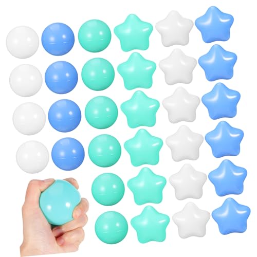 Toddmomy 100Stücke Kunststoffbälle für Ballgruben Leichtes für Kleinkinder für Poolspiele Sommerpartys und Indoor Spielzimmer Leuchtenden Farben mit Praktischem von Toddmomy