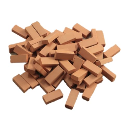 Toddmomy 100Stücke Miniaturziegelsteine für Sandtisch Dekoration Realistische Simulationsziegel aus Langlebigem Material für Szenen Puppenhäuser und Kreative Gartenprojekte Toddmomy 100Stücke Miniaturziegelsteine für Sandtisch Dekoration Realistische Simulationsziegel aus Langlebigem Material für Szenen Puppenhäuser und Kreative Gartenprojekte von Toddmomy