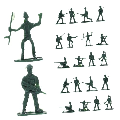 Toddmomy 100 Stücke Kleiner Soldaten Figuren Satz Realistische Actionfiguren für Kinder Sandkasten Miniaturen Spielzeug für Rollenspiele und Dekoration Selbstgemacht Miniatur Soldat Modelle von Toddmomy