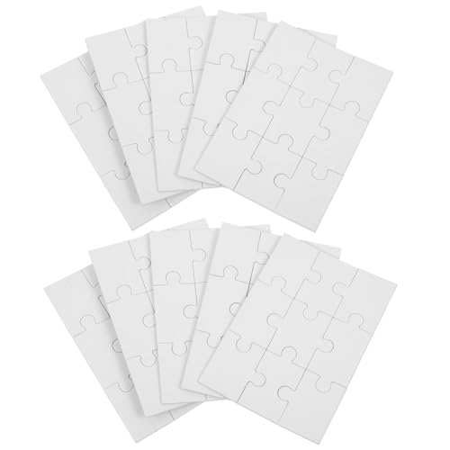 Toddmomy 10Blätter Leeres Puzzle zum DIY Puzzleteile für Kreative Multifunktionales Design für Rätsellösen Künstlerische Aktivitäten Toddmomy 10Blätter Leeres Puzzle zum DIY Puzzleteile für Kreative Multifunktionales Design für Rätsellösen Künstlerische Aktivitäten von Toddmomy