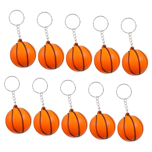 Toddmomy 10Stücke Basketball Schlüsselanhänger Kreative Schlüsselbund Anhänger für Sportliebhaber und Spieler Souvenir für Freunde und Teamkollegen Orange Toddmomy 10Stücke Basketball Schlüsselanhänger Kreative Schlüsselbund Anhänger für Sportliebhaber und Spieler Souvenir für Freunde und Teamkollegen Orange von Toddmomy