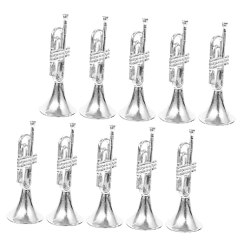 Toddmomy 10Stücke Dekoratives Trompetenmodell Instrumentenschmuck für Puppenhaus Dekoration Silberne Trompetenmodelle für Kreative Raumgestaltung und Stilvolle Szenen Toddmomy 10Stücke Dekoratives Trompetenmodell Instrumentenschmuck für Puppenhaus Dekoration Silberne Trompetenmodelle für Kreative Raumgestaltung und Stilvolle Szenen von Toddmomy
