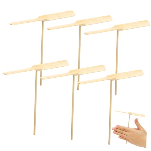 Toddmomy 10Stücke Fliegende Holzlibelle Spielzeugset Teiliges Outdoor Handspielzeug Für Kreatives Propellerflugzeug Aus Hochwertigem Holz Für Garten Und Familienaktivitäten von Toddmomy