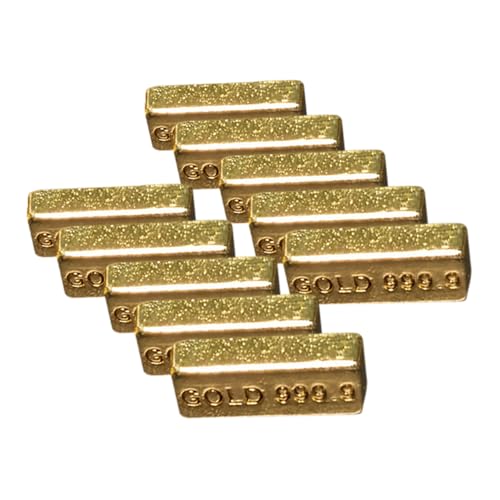 Toddmomy 10Stücke Goldziegel Puppenhaus Zubehör Dekorative Requisiten für Szenen Fotografie und Kreative Projekte Modelle für Bastelarbeiten Toddmomy 10Stücke Goldziegel Puppenhaus Zubehör Dekorative Requisiten für Szenen Fotografie und Kreative Projekte Modelle für Bastelarbeiten von Toddmomy