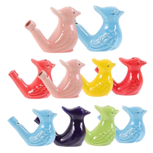 Toddmomy 10 Stücke Keramik Vogelpfeifen für Kinder Cartoon Pfeifen Spielzeug Tragbare Wasser Pfeifen Musikinstrument Spielzeug Partyrequisiten von Toddmomy
