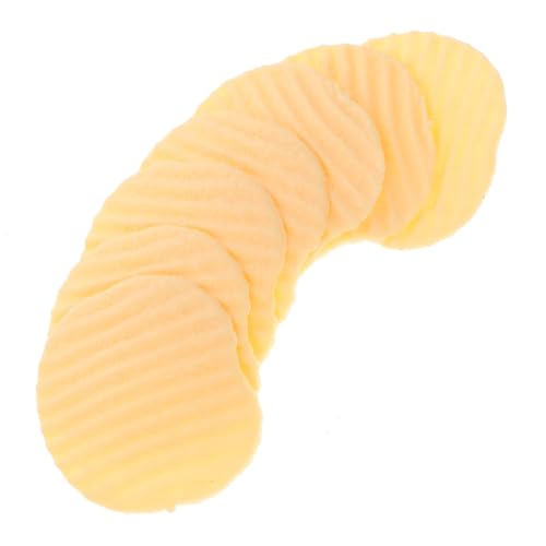 Toddmomy 10Stücke Künstliche Kartoffelchips Simulation Lebensmittelmodell Dekoratives Fotoprop für Restaurantdekoration Lebensechte Nachbildung für Kreative Anwendungen von Toddmomy