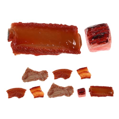 Toddmomy 10stücke Teiliges Fake Meat Kunstvolle Schweinerippchen Modell Für Tischdekoration Lebensechte Braised Meat Requisiten Für Küche Restaurant Und Fotografie von Toddmomy