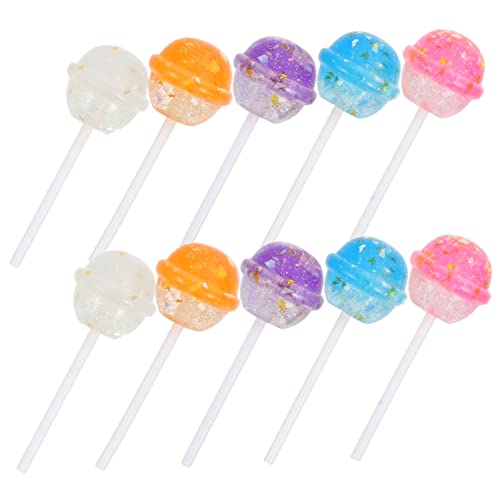 Toddmomy 10Stücke Kunstharz Lollipop Deko Glitzernde Süßigkeiten für Kreative Bastelprojekte für Heim und Gartenverzierungen Realistische Nachbildung für Feste und Partys Toddmomy 10Stücke Kunstharz Lollipop Deko Glitzernde Süßigkeiten für Kreative Bastelprojekte für Heim und Gartenverzierungen Realistische Nachbildung für Feste und Partys von Toddmomy