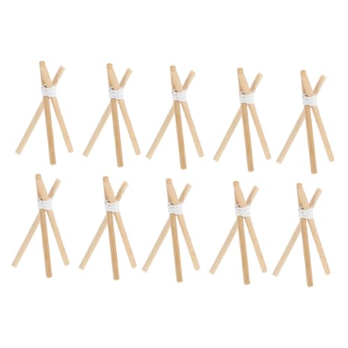 Toddmomy 10Stücke Lagerfeuerständer aus Holz für Puppenhäuser Kreative DIY Requisiten für Halloween Szenen Sicher und Stabil für Fantasievolles von Toddmomy