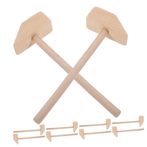 Toddmomy 10Stücke Mini Holzhämmer für Ergonomische Holzspielzeuge Kleine Hammerspielzeuge zum Bauen für Feieraktivitäten Glatt und Sicher für Haut Toddmomy 10Stücke Mini Holzhämmer für Ergonomische Holzspielzeuge Kleine Hammerspielzeuge zum Bauen für Feieraktivitäten Glatt und Sicher für Haut von Toddmomy