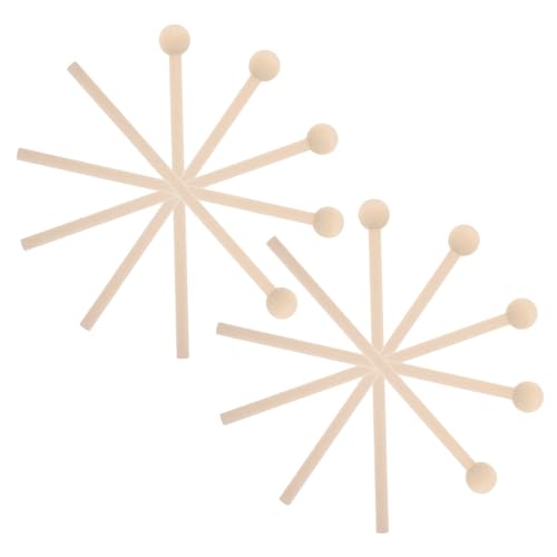 Toddmomy 10Stücke Percussion Holzstöcke für DIY Lollipop Trommelstöcke für Musikinstrumente Spielzeugzubehör Runde Holzstäbchen für Kreative Projekte und Musikalische von Toddmomy