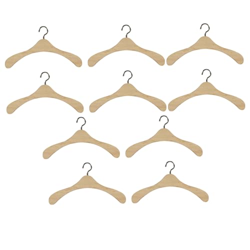 Toddmomy 10Stücke Puppen Kleiderbügel aus Holz Hängersystem für Puppenkleidung für Puppenhäuser und Kreative Spielwelten Deko Elemente Toddmomy 10Stücke Puppen Kleiderbügel aus Holz Hängersystem für Puppenkleidung für Puppenhäuser und Kreative Spielwelten Deko Elemente von Toddmomy