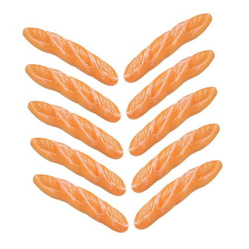 Toddmomy 10Stücke Realistisches Brotmodell aus Harz Gefälschtes Brot Dekorationsset für Puppenhäuser Foto Requisiten und Mini Bäckereien für Heimwerker und Sammler von Toddmomy