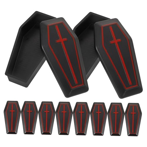 Toddmomy 10Stücke Sargschachtel Set Halloween Deko Realistische Dekoration für Süßigkeiten Sargboxen für Grusel Partyspaß Toddmomy 10Stücke Sargschachtel Set Halloween Deko Realistische Dekoration für Süßigkeiten Sargboxen für Grusel Partyspaß von Toddmomy