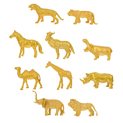 Toddmomy 10Stücke Teiliges Goldene Tierfiguren Realistische Wildtiermodelle aus Langlebigem für Kreative und Dekorationsmöglichkeiten für Kreative Raumgestaltung Toddmomy 10Stücke Teiliges Goldene Tierfiguren Realistische Wildtiermodelle aus Langlebigem für Kreative und Dekorationsmöglichkeiten für Kreative Raumgestaltung von Toddmomy