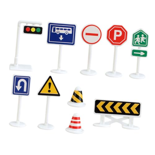 Toddmomy 10Stücke Teiliges Verkehrsschild Für Modelle Zur Verkehrserziehung Fördert Und Lernen Für Kreative Sandtisch Szenen Toddmomy 10Stücke Teiliges Verkehrsschild Für Modelle Zur Verkehrserziehung Fördert Und Lernen Für Kreative Sandtisch Szenen von Toddmomy
