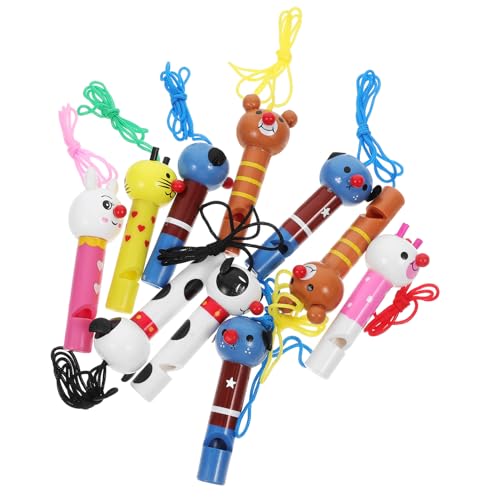 Toddmomy 10Stücke Tierform Pfeifen für Partytütenfüller Pädagogisches Kinderspielzeug für Kreative Freizeitaktivitäten von Toddmomy