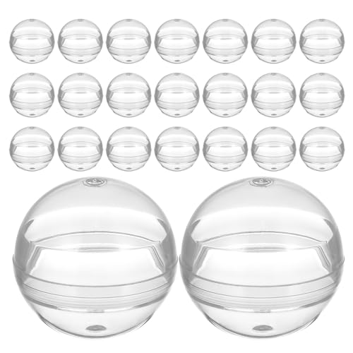 Toddmomy 110 Stück Kapseln für Verkaufsautomaten – durchsichtige, zu öffnende, transparente runde Kugeln aus Kunststoff, lose zur Aufbewahrung von Spielzeug – leere Bastel-Preiskugeln zur Toddmomy 110 Stück Kapseln für Verkaufsautomaten – durchsichtige, zu öffnende, transparente runde Kugeln aus Kunststoff, lose zur Aufbewahrung von Spielzeug – leere Bastel-Preiskugeln zur von Toddmomy