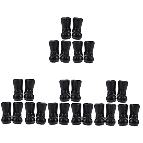 Toddmomy 12 Paare Mini Weihnachtsstiefel Deko Robuste Miniatur Schuhe für Puppenhaus Weihnachtsdeko für Küche und Zuhause Detailreiche Kunststofffiguren Langlebig und Vielseitig Einsetzbar von Toddmomy